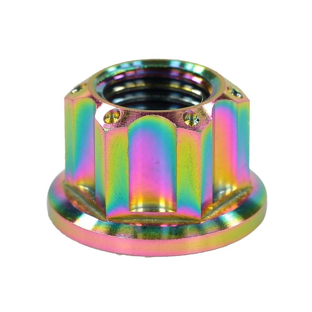 High-End M14 Titanium Alloy Flange Fancy Nut for ZERO 10X 11X VSETT - VirtuousWares.Store