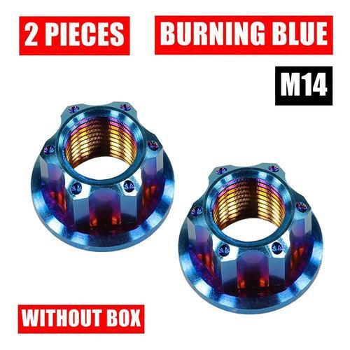High-End M14 Titanium Alloy Flange Fancy Nut for ZERO 10X 11X VSETT - VirtuousWares.Store