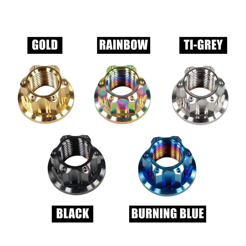 High-End M14 Titanium Alloy Flange Fancy Nut for ZERO 10X 11X VSETT - VirtuousWares.Store