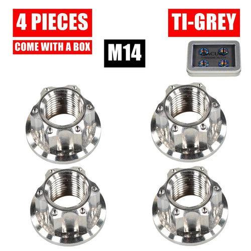 High-End M14 Titanium Alloy Flange Fancy Nut for ZERO 10X 11X VSETT - VirtuousWares.Store