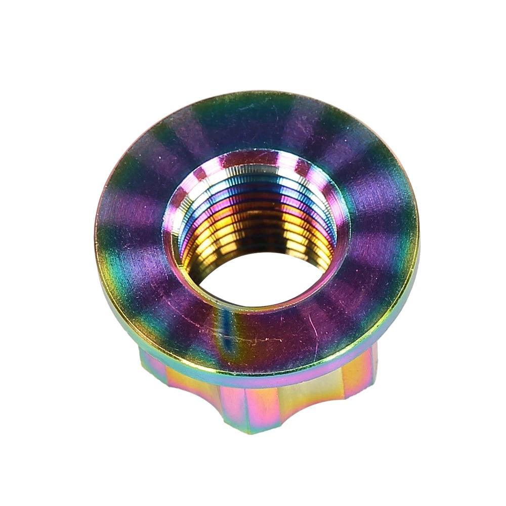 High-End M14 Titanium Alloy Flange Fancy Nut for ZERO 10X 11X VSETT - VirtuousWares.Store