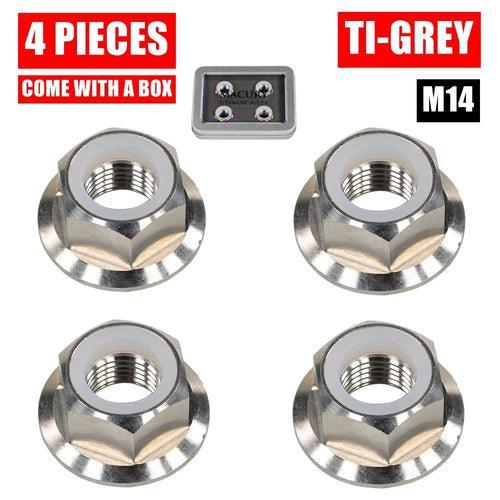 High-End M14 Titanium Alloy Flange Nut for ZERO 10X 11X VSETT 10+ 11+ - VirtuousWares.Store