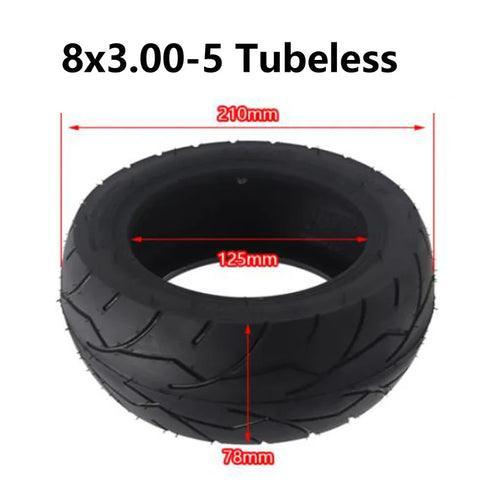 High Quality 8x3.00-5 Vacuum Tire for Electric Scooter Kaabo Mantis 8 - VirtuousWares.Store