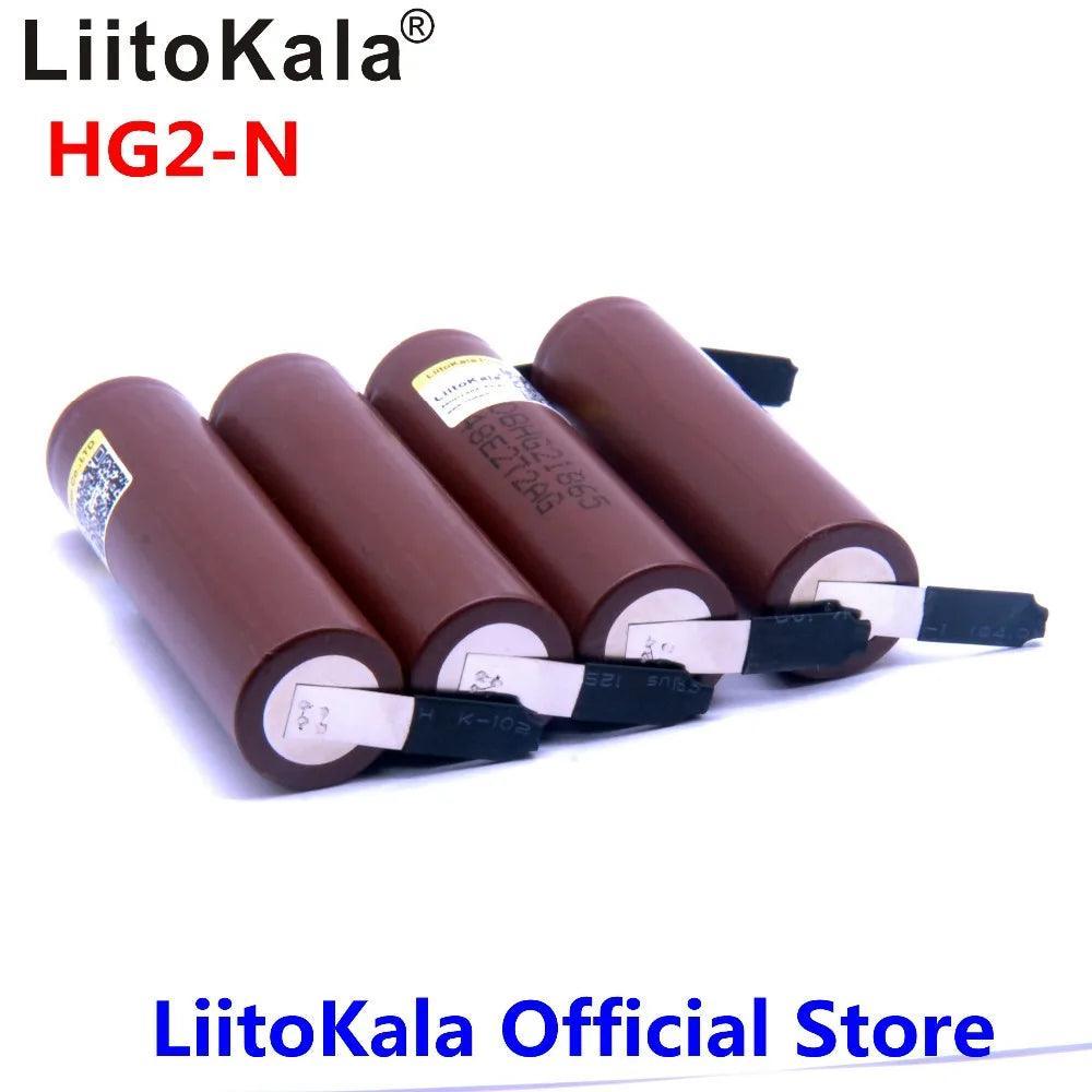 Hot 1-10pcs LiitoKala HG2 18650 3000mAh battery 3.6V discharge 20A - VirtuousWares.Store