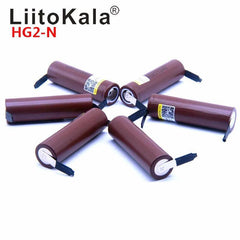 Hot 1-10pcs LiitoKala HG2 18650 3000mAh battery 3.6V discharge 20A - VirtuousWares.Store