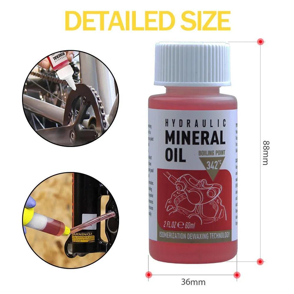 Hot Bicycle Brake Mineral Oil System 60Ml Fluid Cycling Mountain Bikes - VirtuousWares.Store