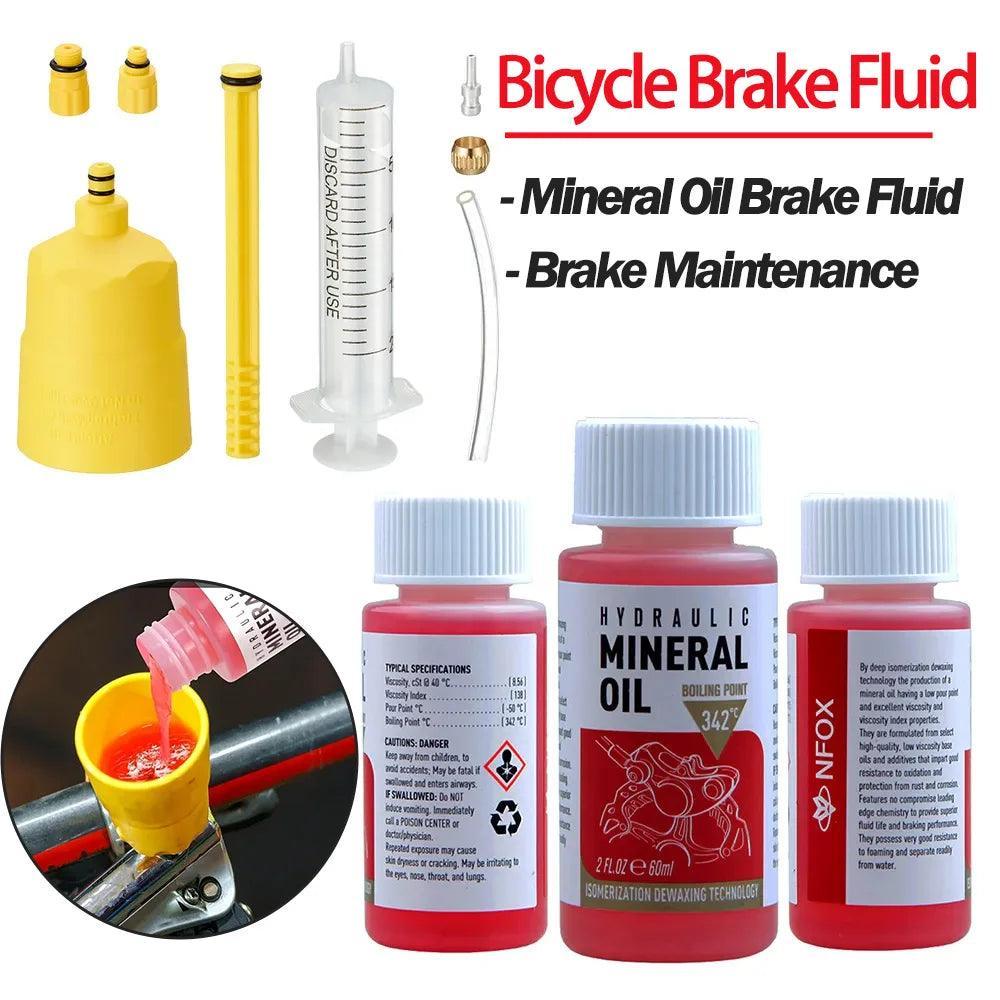 Hot Bicycle Brake Mineral Oil System 60Ml Fluid Cycling Mountain Bikes - VirtuousWares.Store