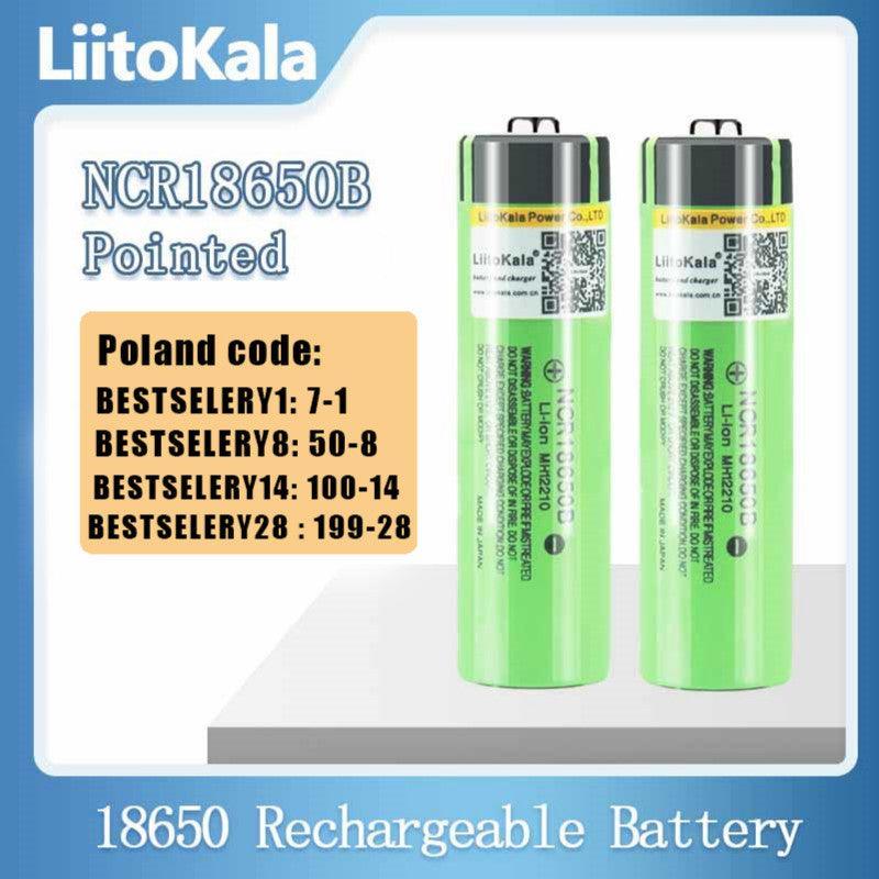 Hot liitokala 100% New Original NCR18650B 3.7 v 3400 mah 18650 Lithium - VirtuousWares.Store