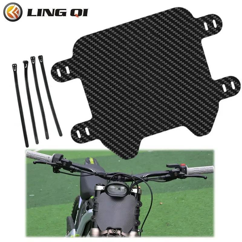 JSE Electric Motorcycle Upgrades Carbon Fiber Number Plate for Surron - VirtuousWares.Store
