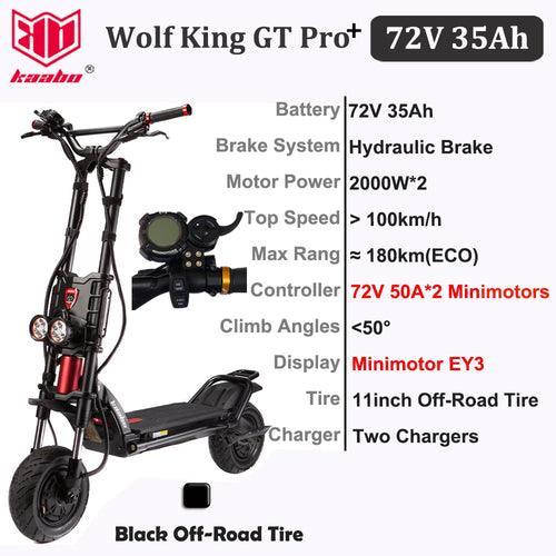 Kaabo Wolf King GT Pro+ 72V 35Ah Battery 2000W*2 Dual Motor Install - VirtuousWares.Store