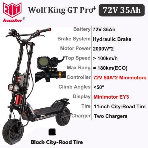 Kaabo Wolf King GT Pro+ 72V 35Ah Battery 2000W*2 Dual Motor Install - VirtuousWares.Store