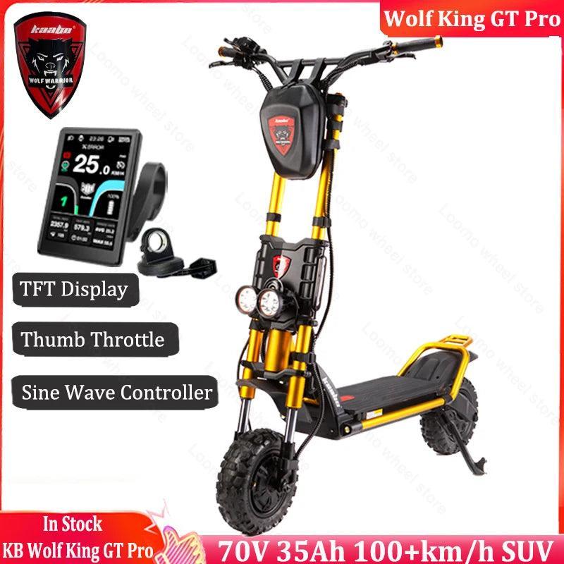 Kaabo Wolf King GT Pro Scooter 11inch 72V 35Ah Battery 2000W*2 Dual Motor - VirtuousWares.Store