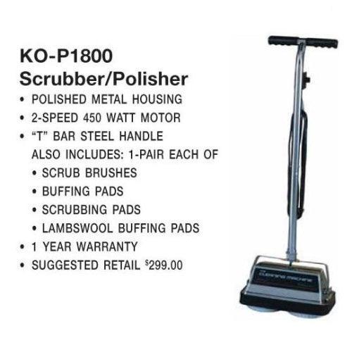 Koblenz: KO-P1800 Polisher, 2 Speed 4.2 Amp W/ Brushes/Pads - VirtuousWares.Store