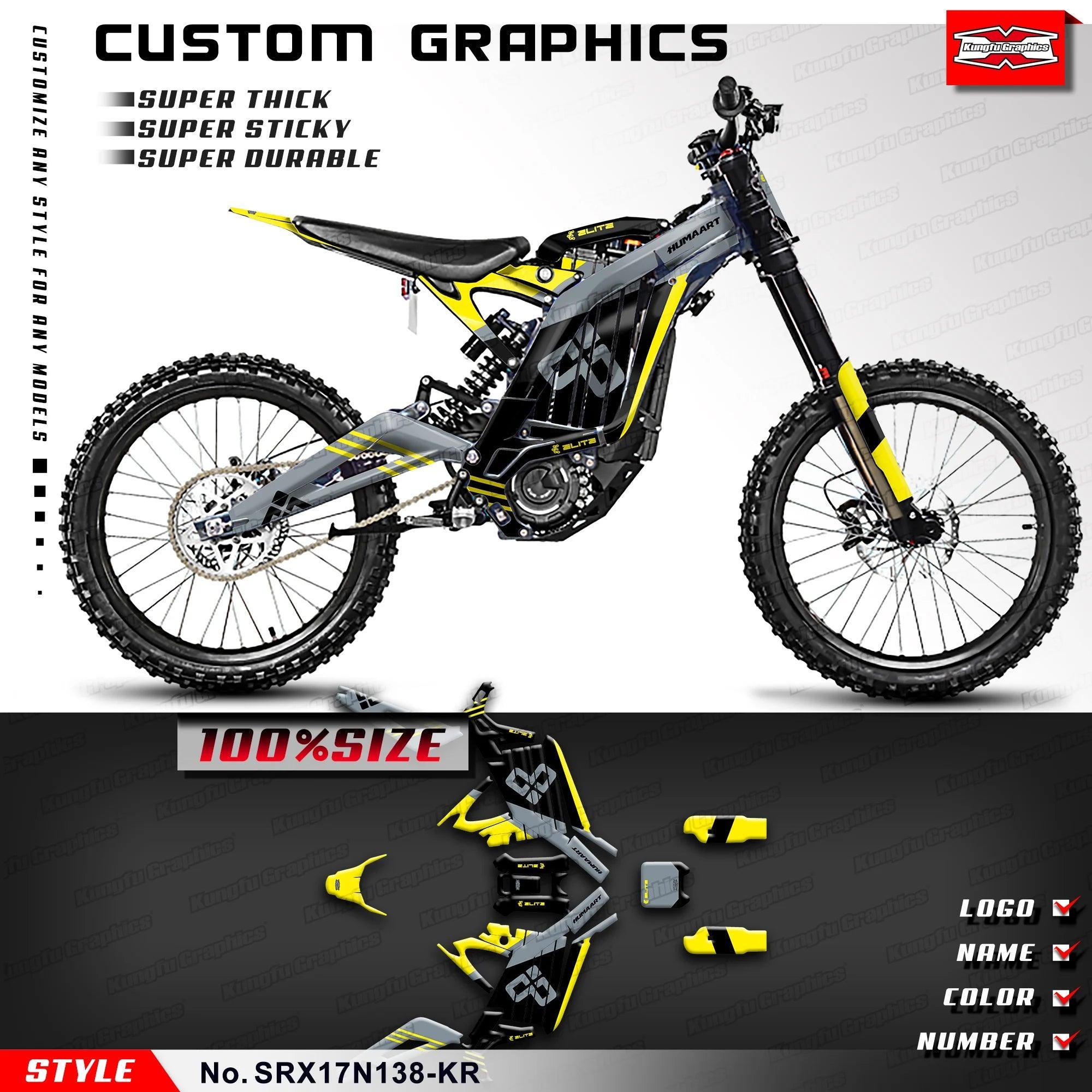 KUNGFU GRAPHICS Adhesive Sticker Vinyl Decal for Surron Light Bee X - VirtuousWares.Store