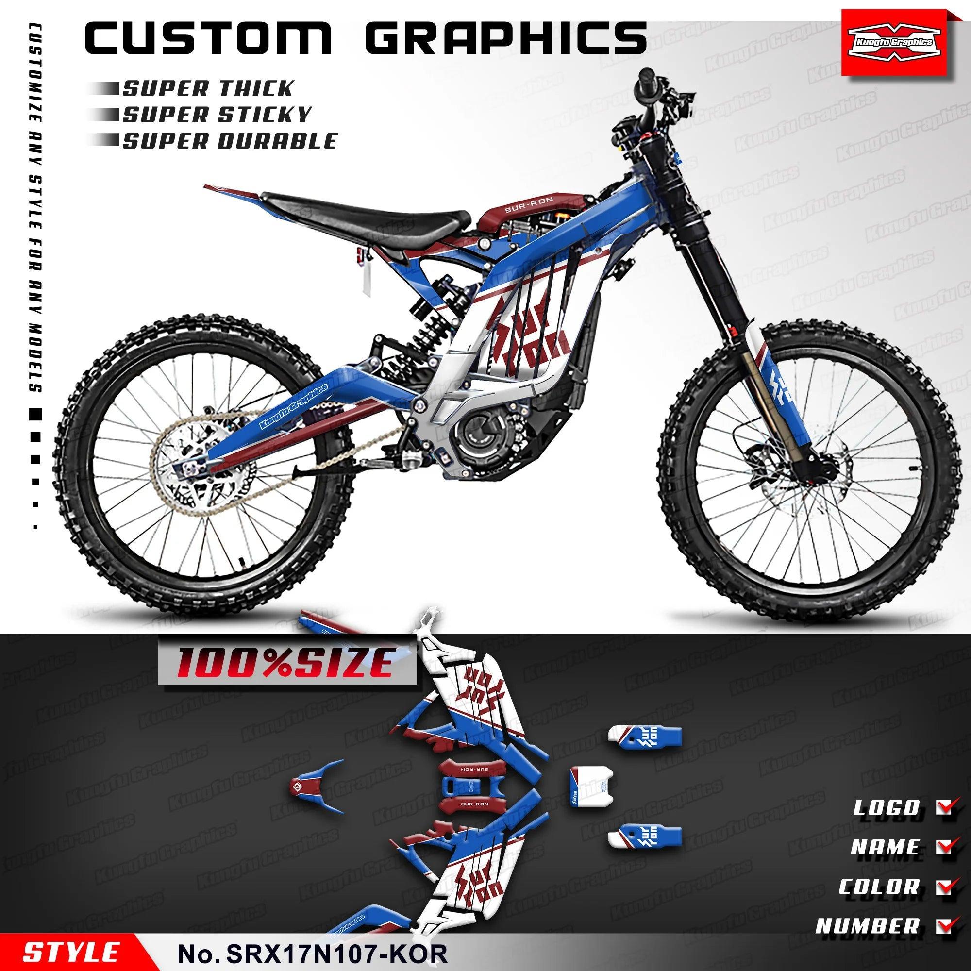 KUNGFU GRAPHICS Custom Stickers Wrapping for Surron Light Bee X Segway - VirtuousWares.Store