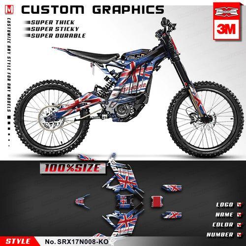 KUNGFU GRAPHICS Electric Dirt Bike Stickers Motorcycle Decal Kit Wraps - VirtuousWares.Store