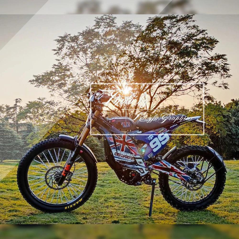 KUNGFU GRAPHICS Electric Dirt Bike Stickers Motorcycle Decal Kit Wraps - VirtuousWares.Store