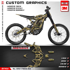 KUNGFU GRAPHICS Motorcycle Décor Camouflage Stickers Kit for Surron - VirtuousWares.Store