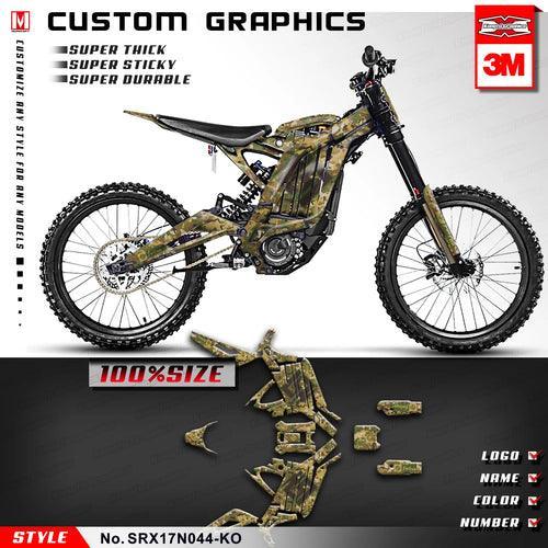 KUNGFU GRAPHICS Motorcycle Décor Camouflage Stickers Kit for Surron - VirtuousWares.Store