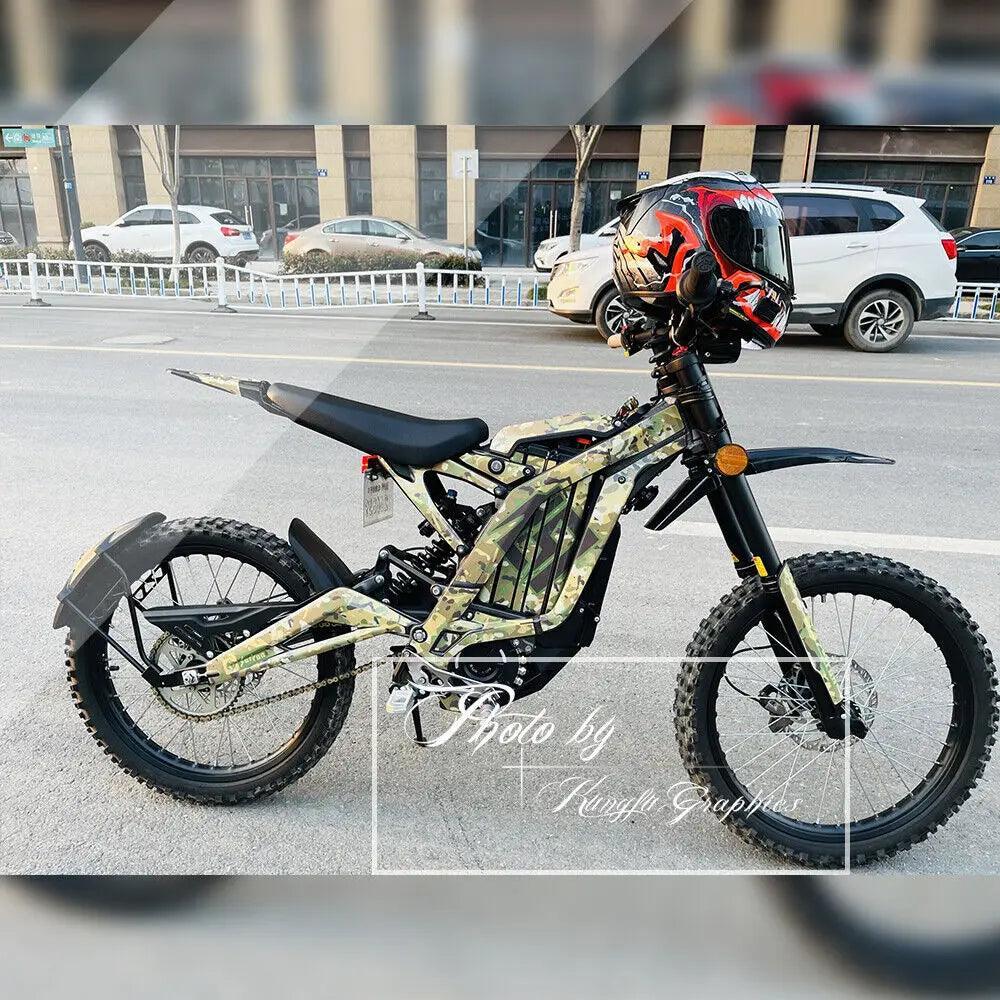 KUNGFU GRAPHICS Motorcycle Décor Camouflage Stickers Kit for Surron - VirtuousWares.Store