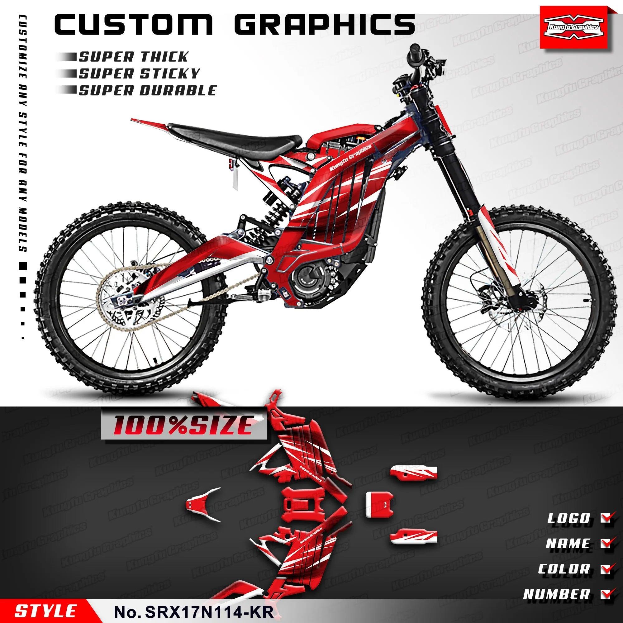 KUNGFU GRAPHICS Waterproof Stickers Motorcycle Decals for Surron Light - VirtuousWares.Store