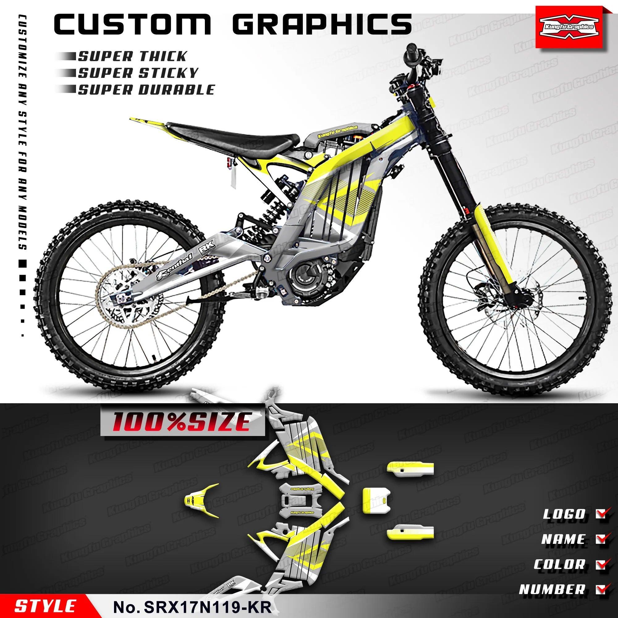 KUNGFU GRAPHICS Waterproof Stickers Motorcycle Decals for Surron Light - VirtuousWares.Store