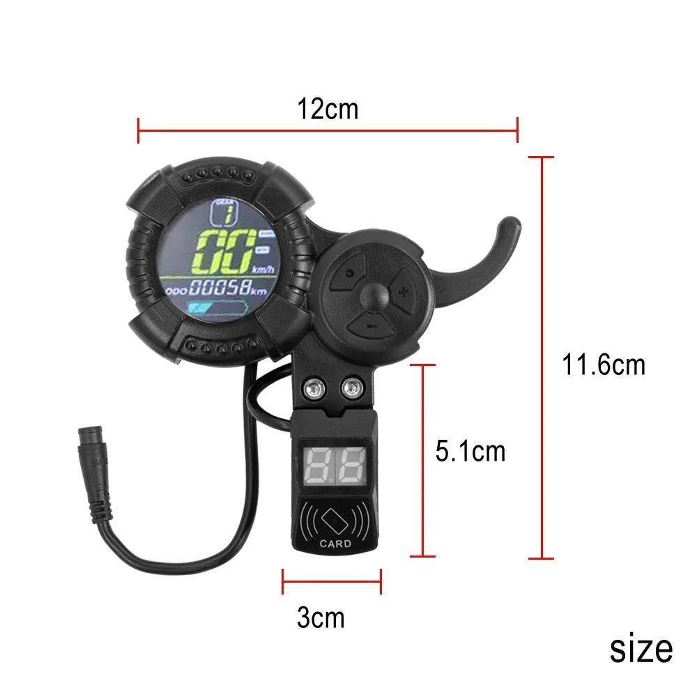 LCD EY3 EYE MINIMOTORS Display 48V 52V 60V 72V 84V Speedmeter Odometer - VirtuousWares.Store