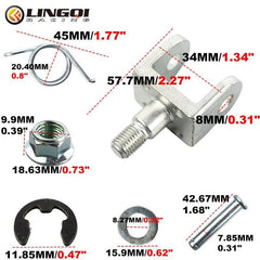 LESQUE Motorbike Aluminum Foot Pedal Connection Bracket For SURRON - VirtuousWares.Store