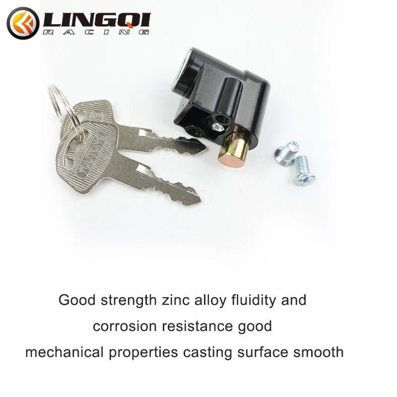 LING QI Modifications And Upgrades Handlebar Lock Steering Lock For - VirtuousWares.Store