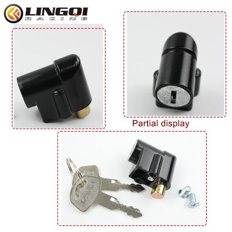 LING QI Modifications And Upgrades Handlebar Lock Steering Lock For - VirtuousWares.Store