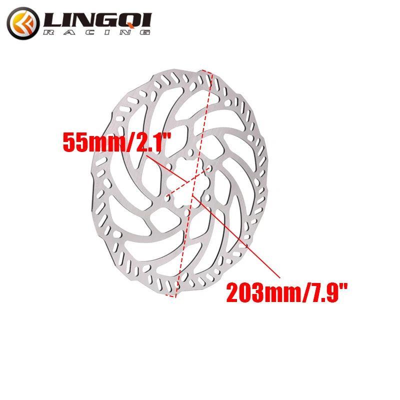 LingQi Dirt Bike Parts Motorcycle Electric Dirty Bike Front Brake Disc - VirtuousWares.Store