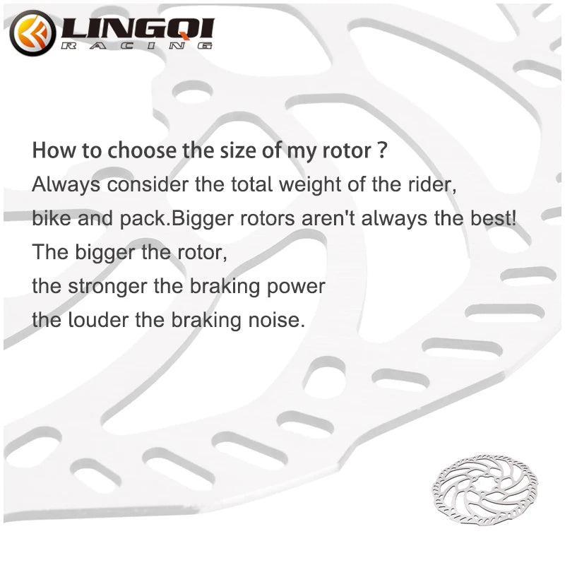 LingQi Dirt Bike Parts Motorcycle Electric Dirty Bike Front Brake Disc - VirtuousWares.Store
