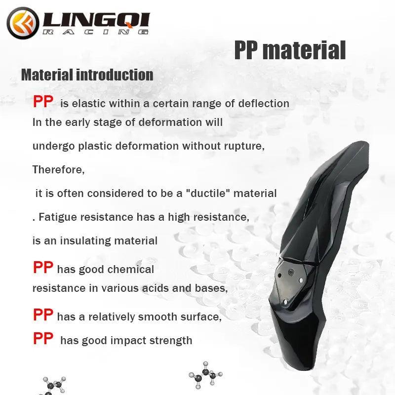 LINGQI Front Fender Mudguard Fairing Kit Plastic Cover for Pit Dirt - VirtuousWares.Store