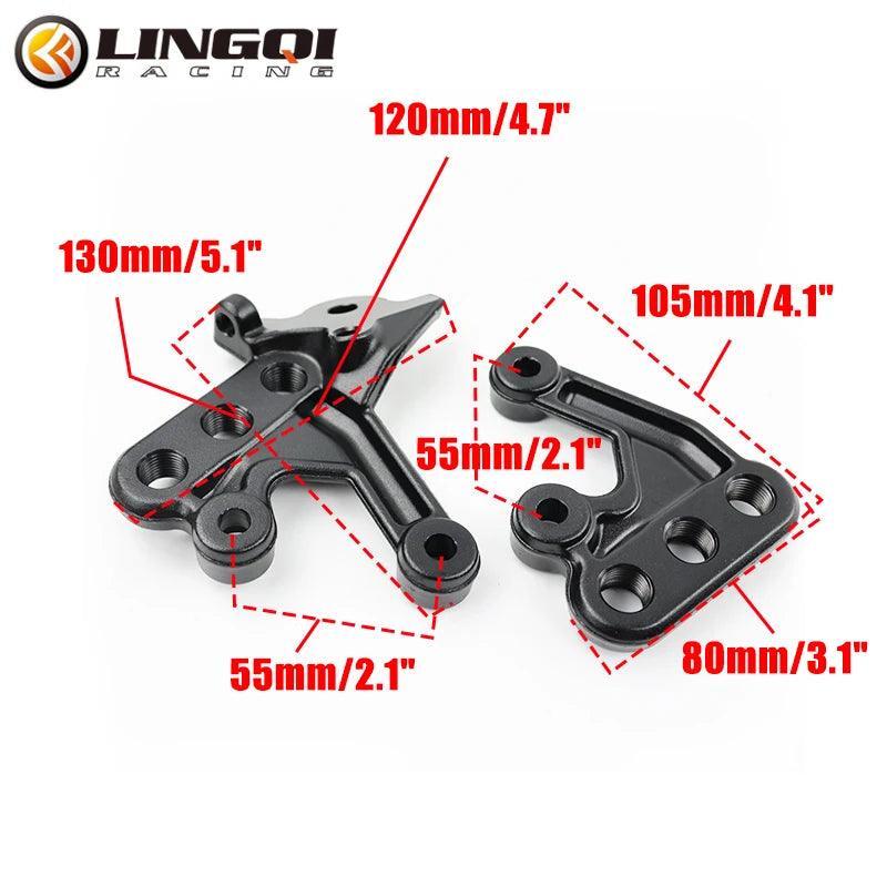 LINGQI RACING Motorcycle Foot Bracket Sur Ron Foot Pegs Bracket - VirtuousWares.Store