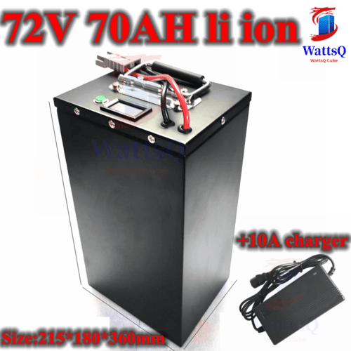 lithium ion battery 72v 70Ah li-ion with 100A BMS for 6000w 7200w - VirtuousWares.Store
