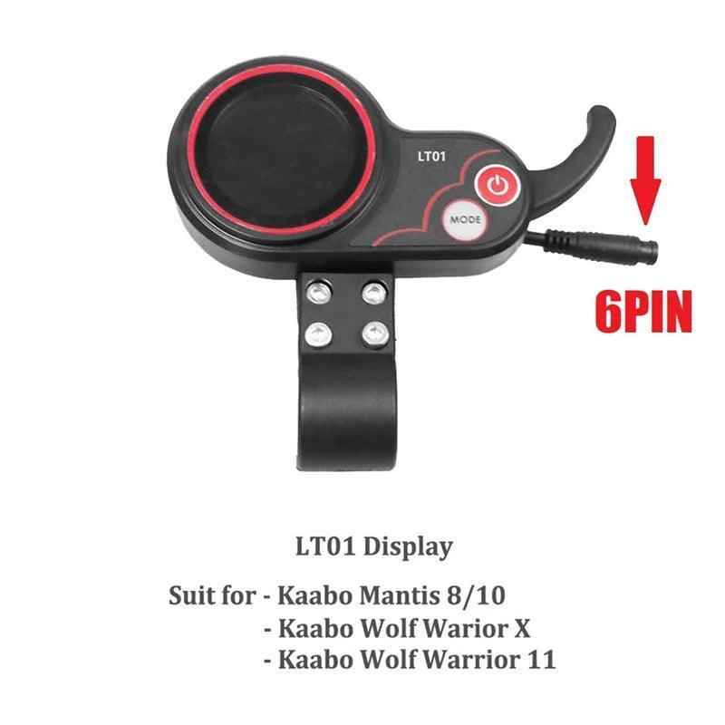 LT01 Display Thumb Throttle 36V-72V 6PIN For Kaabo Mantis 8/10 Kaabo - VirtuousWares.Store
