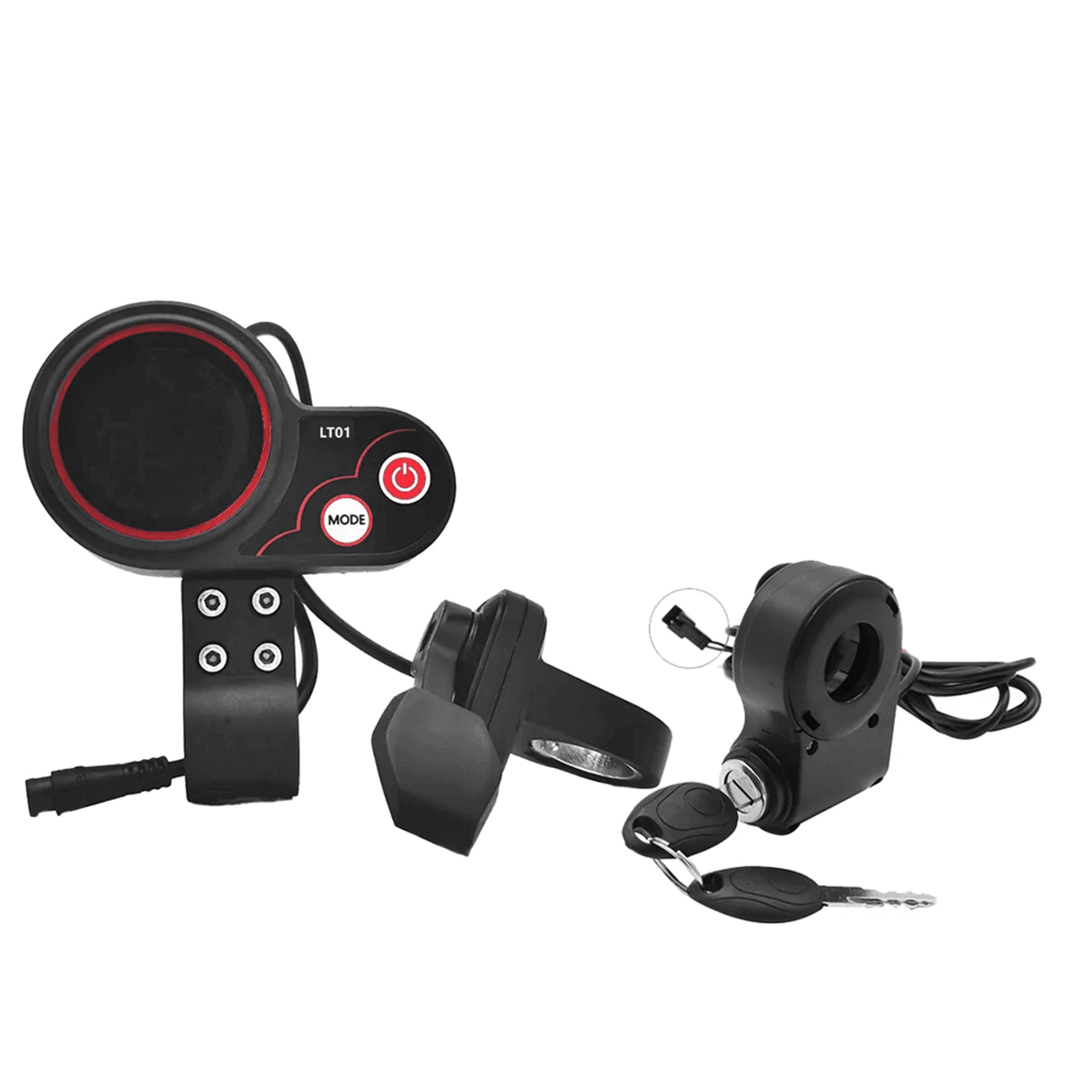 LT01 Display Thumb Throttle+Ignition Lock Key for Kaabo Mantis 8/10 - VirtuousWares.Store