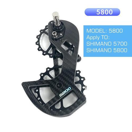 LTWOO Bicycle Ceramic Bearing Speed Carbon Fiber Pulley Wheel Rear - VirtuousWares.Store
