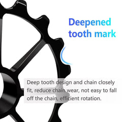 LTWOO Bicycle Ceramic Bearing Speed Carbon Fiber Pulley Wheel Rear - VirtuousWares.Store