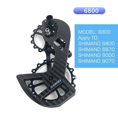 LTWOO Bicycle Ceramic Bearing Speed Carbon Fiber Pulley Wheel Rear - VirtuousWares.Store