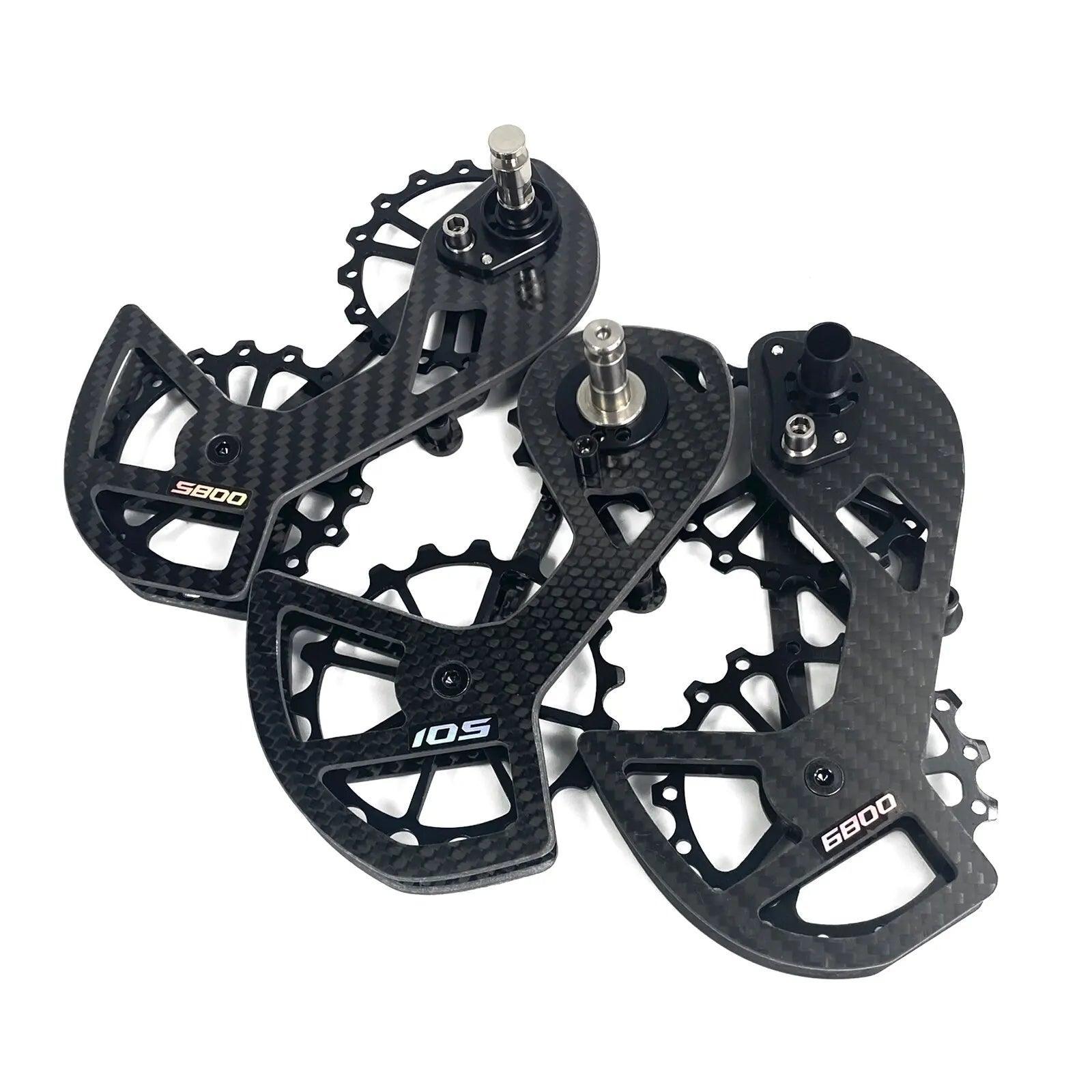 LTWOO Bicycle Ceramic Bearing Speed Carbon Fiber Pulley Wheel Rear - VirtuousWares.Store