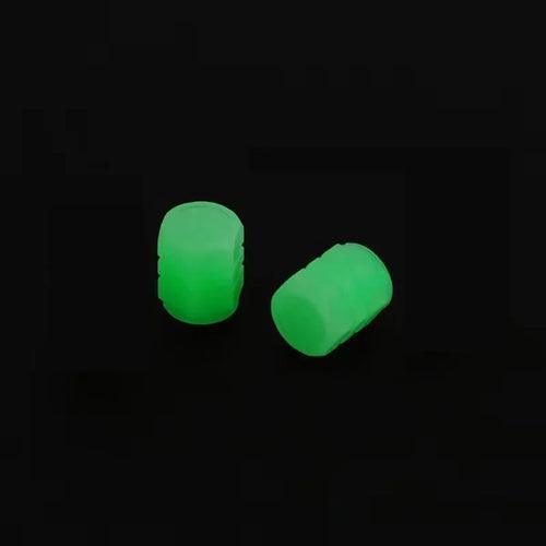 Luminous Night Glowing Motorcycle Wheel Tyre Valve Caps Decors For - VirtuousWares.Store