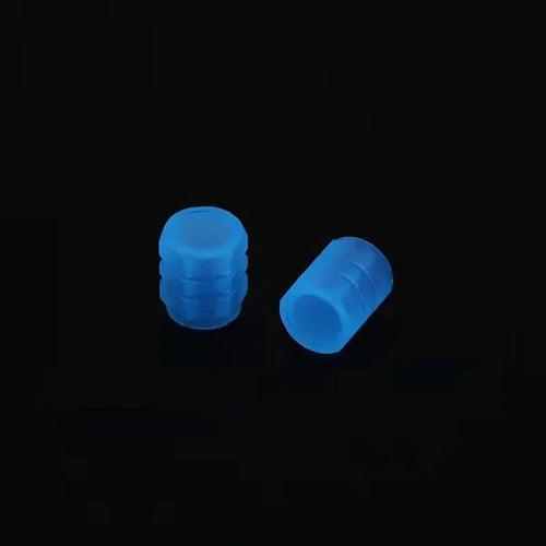 Luminous Night Glowing Motorcycle Wheel Tyre Valve Caps Decors For - VirtuousWares.Store
