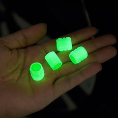 Luminous Night Glowing Motorcycle Wheel Tyre Valve Caps Decors For - VirtuousWares.Store