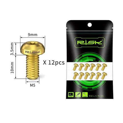 M5X10 Electric Scooter Disc Brake Rotor Bolt Titanium Rotor Fixing - VirtuousWares.Store