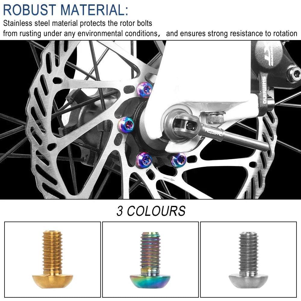 M5X10 Electric Scooter Disc Brake Rotor Bolt Titanium Rotor Fixing - VirtuousWares.Store