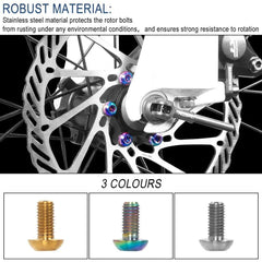 M5X10 Electric Scooter Disc Brake Rotor Bolt Titanium Rotor Fixing - VirtuousWares.Store