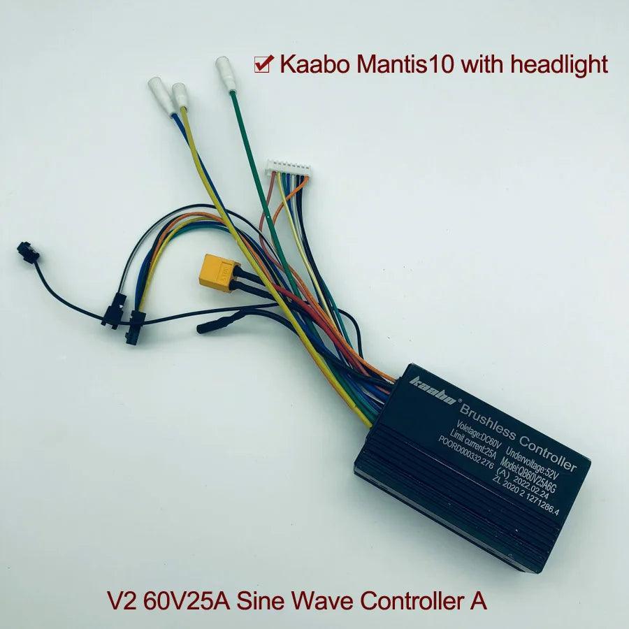 Mantis10 60V25A Controller Sine Wave 1000W*2 Hall Motor Kaabo Mantis - VirtuousWares.Store