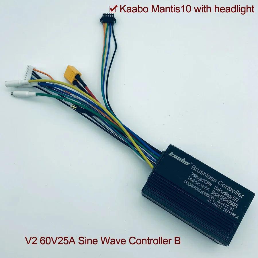 Mantis10 60V25A Controller Sine Wave 1000W*2 Hall Motor Kaabo Mantis - VirtuousWares.Store