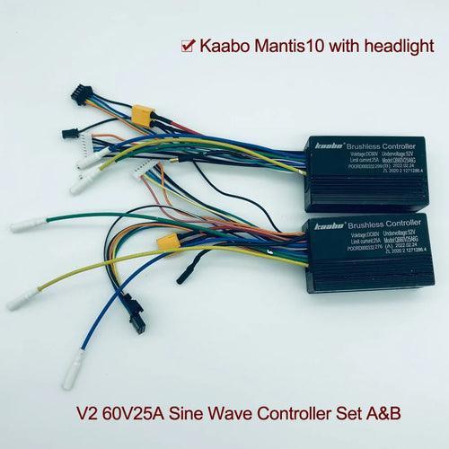 Mantis10 60V25A Controller Sine Wave 1000W*2 Hall Motor Kaabo Mantis - VirtuousWares.Store